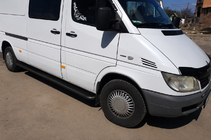 Volkswagen LT 1995-2006 гг. Боковые пороги Premium Black (2 шт., нерж. сталь) фото 2