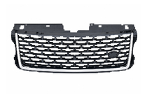 Range Rover IV L405 2013-2021 гг. Решетка радиатора SVO черная с серебристыми полосами (2013) фото 1