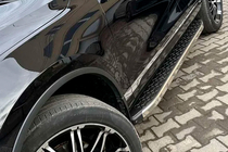 Volkswagen Touareg 2010-2018 гг. Боковые Подножки BlackLine (2 шт, Алюминий) фото 4