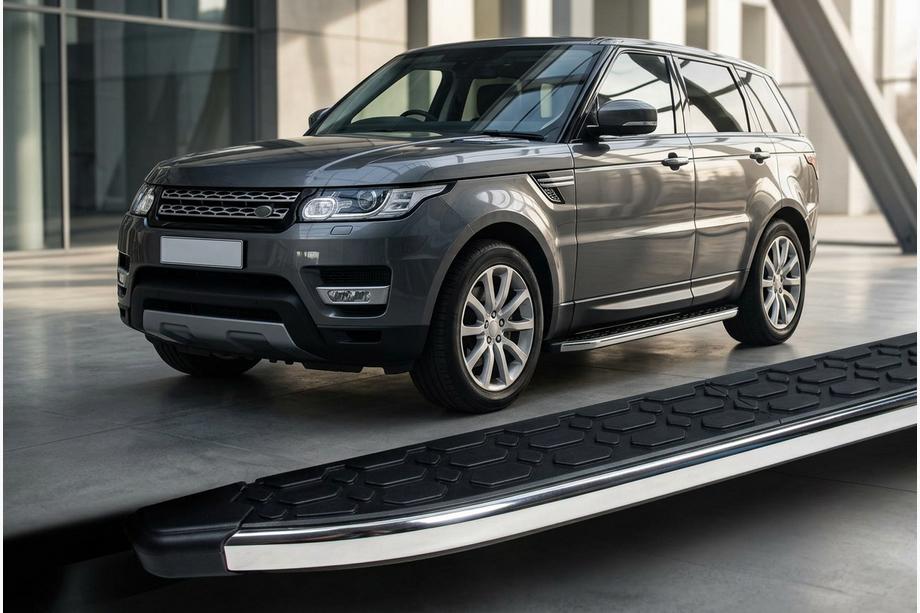 Range Rover Sport 2014-2022 гг. Боковые Подножки BlackLine (2 шт, Алюминий) Image