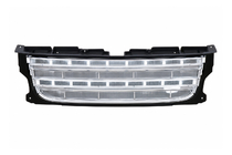 Land Rover Discovery IV 2009-2017 гг. Решётка радиатора (рестайлинг D4→D4) чёрная рамка / серебристая сетка фото 1