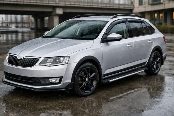 Стартовый апгрейд Skoda Octavia A7: город, дождь и чистые пороги фото 1