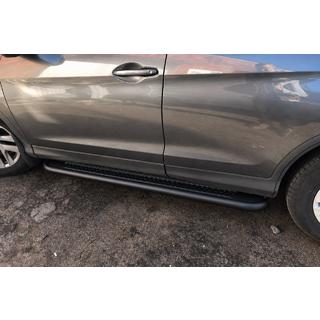 Боковые пороги KB001 Black (нержавеющая сталь) Honda CRV 2012-2016 гг. фото 3