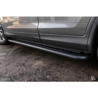 Боковые пороги KB001 Black (нержавеющая сталь) Honda CRV 2012-2016 гг. фото 2