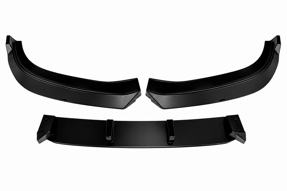 BMW 5 серия F10/F11 2010–2016 гг. Передняя лип-накладка DPT (Base, F10, 2014-2017, черный глянец) Фото 2