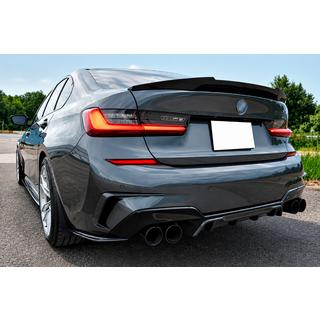 Задние накладки FLAP DPT (для G20, черный глянец) BMW 3 серия G20/G21 2018- гг. фото 1