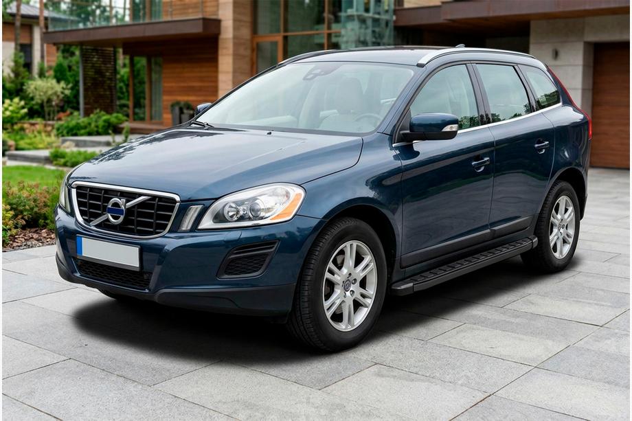 Volvo XC60 2009-2017 гг. Боковые пороги (подножки) Fullmond Black (2 шт., алюминий) Image