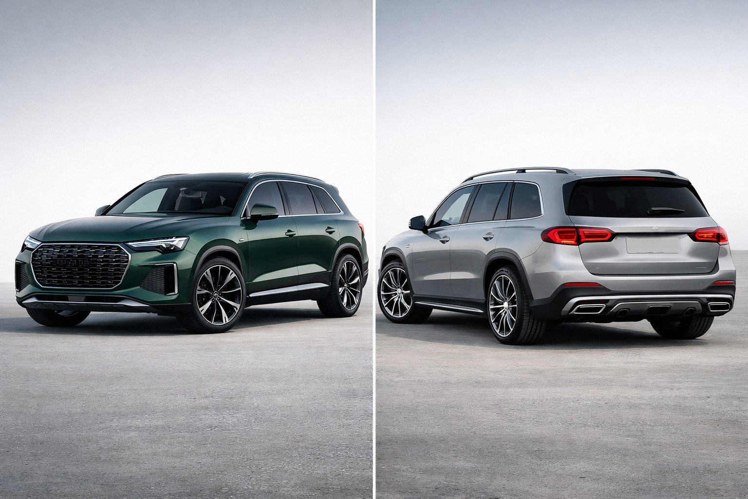 Audi Q9 2027 vs Mercedes-Benz GLS 2027: цена, двигатели, характеристики и что лучше