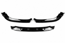 BMW 5 серия G30/G31 2017–2023 гг. Накладка (губа) переднего бампера DPT (для Base 2017-2020, черный глянец, литье под давлением) фото 2