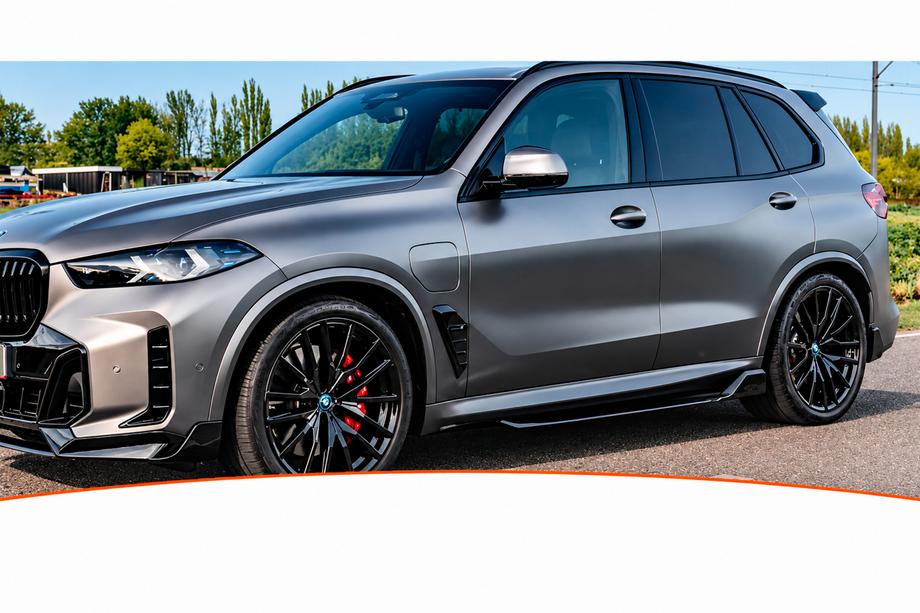 BMW X5 G05 2019–2026 гг. Накладки на пороги DPT (2023+, черный глянец) Image