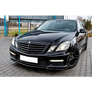 Передняя губа DPT (для E63 AMG, 2009-2012, черный глянец) Mercedes E-class W212 2009-2016 гг. фото 1