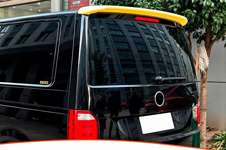 Volkswagen T5 2010-2015 гг. Спойлер DPT (крышка багажника, чёрный глянец) Image