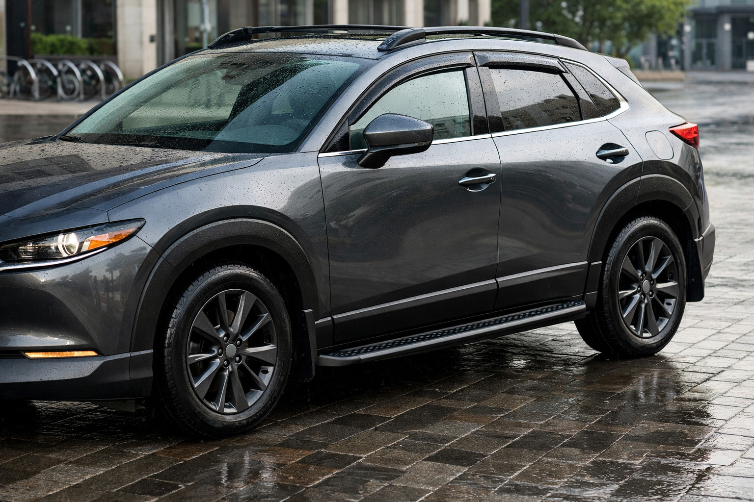Пакет доработок Mazda CX-30 для города, дождя и чистых порогов