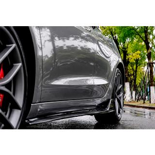 Накладки на пороги Turbo (для 2017-2023) Tesla Model 3 2017- гг. фото 1