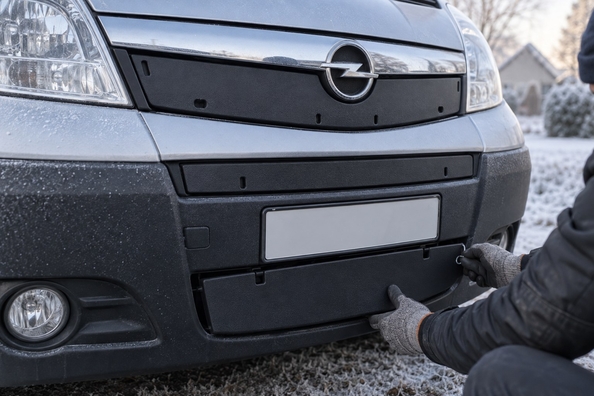 Зимняя накладка для Renault Master, Trafic, Kangoo, Opel Vivaro и Ford Transit: какую решетку закрывать