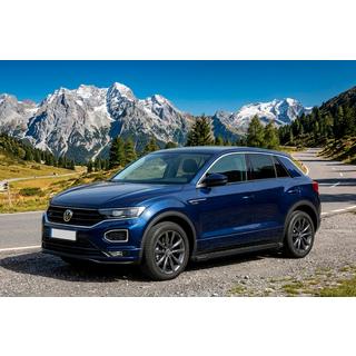 Боковые Подножки Fullmond Black (2 шт., Алюминий) Volkswagen T-Roc 2017-2025 гг. фото 1