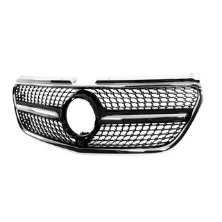 Передняя решетка радиатора Diamond Black (2014-2023 для Vito W447) Mercedes Vito/V-class W447 2014- гг. фото 2