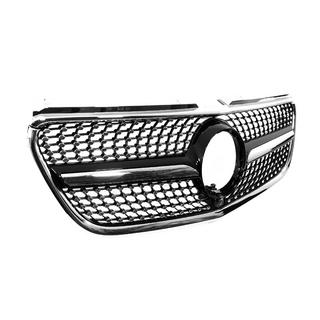 Передняя решетка радиатора Diamond Black (2014-2023 для Vito W447) Mercedes Vito/V-class W447 2014- гг. фото 3