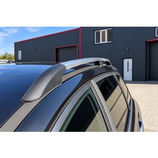 Хромированные рейлинги на крышу (HB) Renault Megane II 2004-2009 гг. фото 1