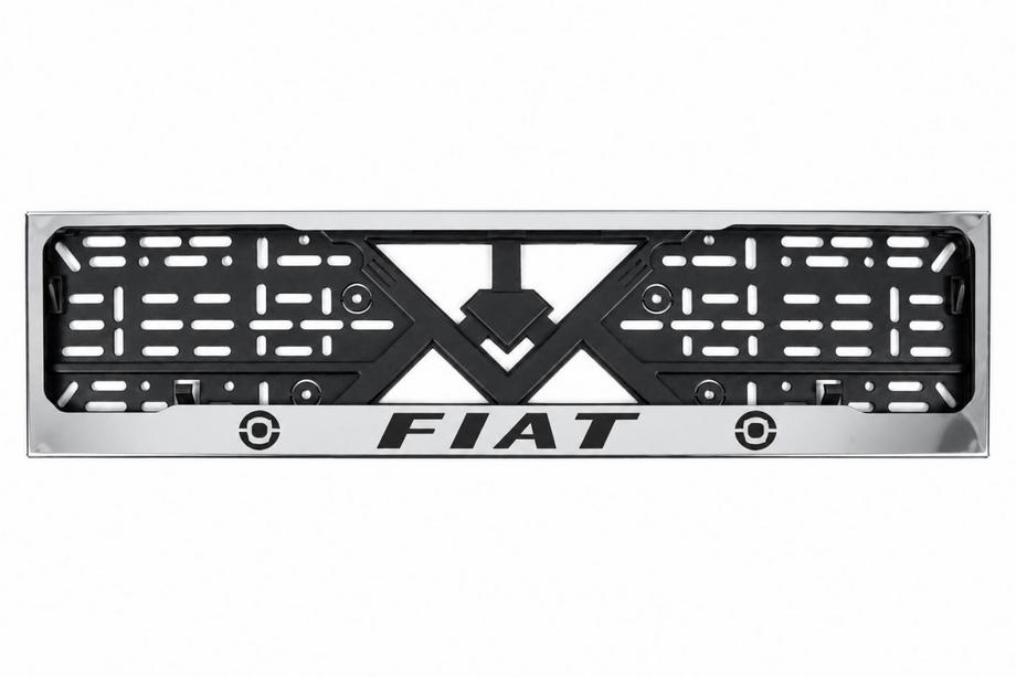 Fiat Рамка Номерного Знака Хром (1 шт, Нержавеющая Сталь) Фото 1