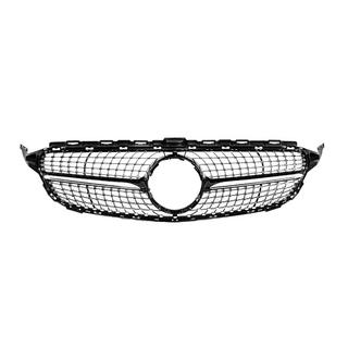 Передняя решётка Diamond Black (для Avantgarde/AMG-Line/C43 AMG) фото 1
