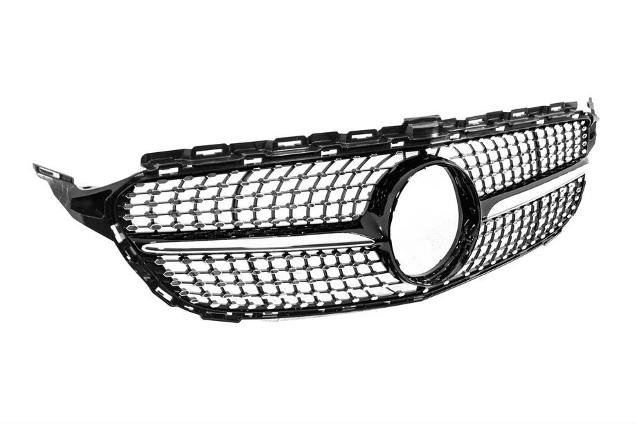 Mercedes C-class W205 2014-2021 гг. Передняя решётка Diamond Black (для Avantgarde/AMG-Line/C43 AMG) 2014-2018, с камерой Фото 3