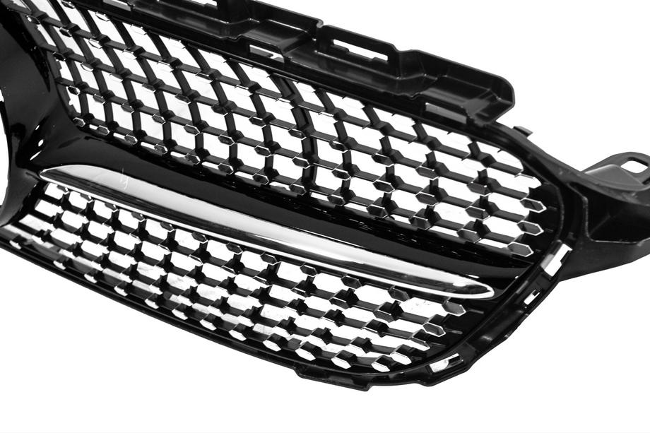 Mercedes C-class W205 2014-2021 гг. Передняя решётка Diamond Black (для Avantgarde/AMG-Line/C43 AMG) 2014-2018, с камерой Фото 4
