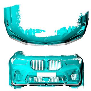 Карбоновые накладки на передний бампер Flap (2018-2022, карбон) BMW X5 G05 2019–2026 гг. фото 2