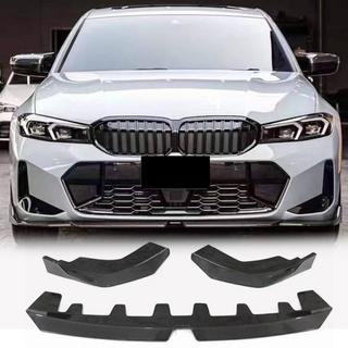 Накладка на передний бампер Lip V4 (для M-Sport 2022+, карбон) BMW 3 серия G20/G21 2018- гг. фото 1