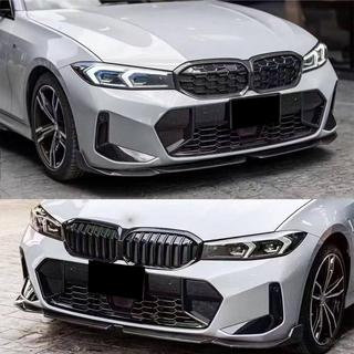 Накладка на передний бампер Lip V4 (для M-Sport 2022+, карбон) BMW 3 серия G20/G21 2018- гг. фото 2