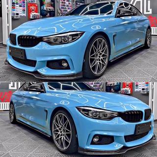 Накладка на передний бампер Lip V4 (для M-Sport, Карбон) BMW 4 серия F32/F33/F36 2012-2020 гг. фото 3