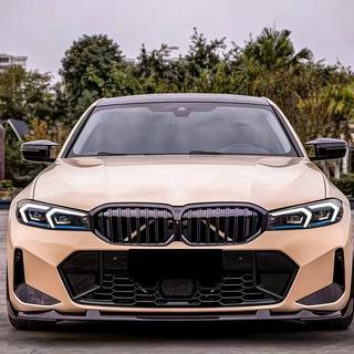 Накладка на передний бампер Lip V5 (для M-Sport 2022+, карбон) BMW 3 серия G20/G21 2018- гг. фото 2