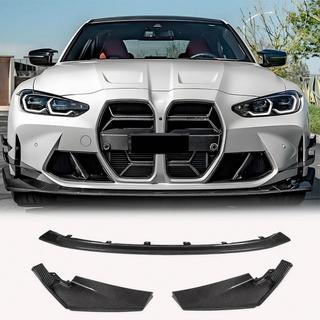 Передняя губа бампера Lip V12 (для G80, карбон) BMW 3 серия G20/G21 2018- гг. фото 1