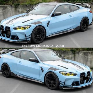 Передняя губа бампера Lip V12 (для G80, карбон) BMW 3 серия G20/G21 2018- гг. фото 2