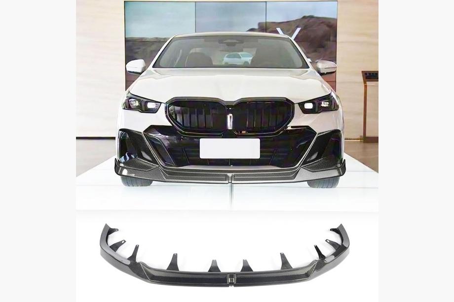 BMW 5/i5 серия G60/G60E/G61 2023- гг. Передняя губа V2 для M-Sport, Карбон Фото 1