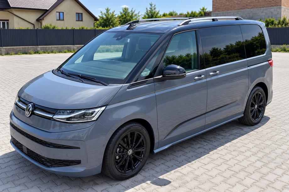 Volkswagen T7 2021- гг. Хромированные Рейлинги Фото 5
