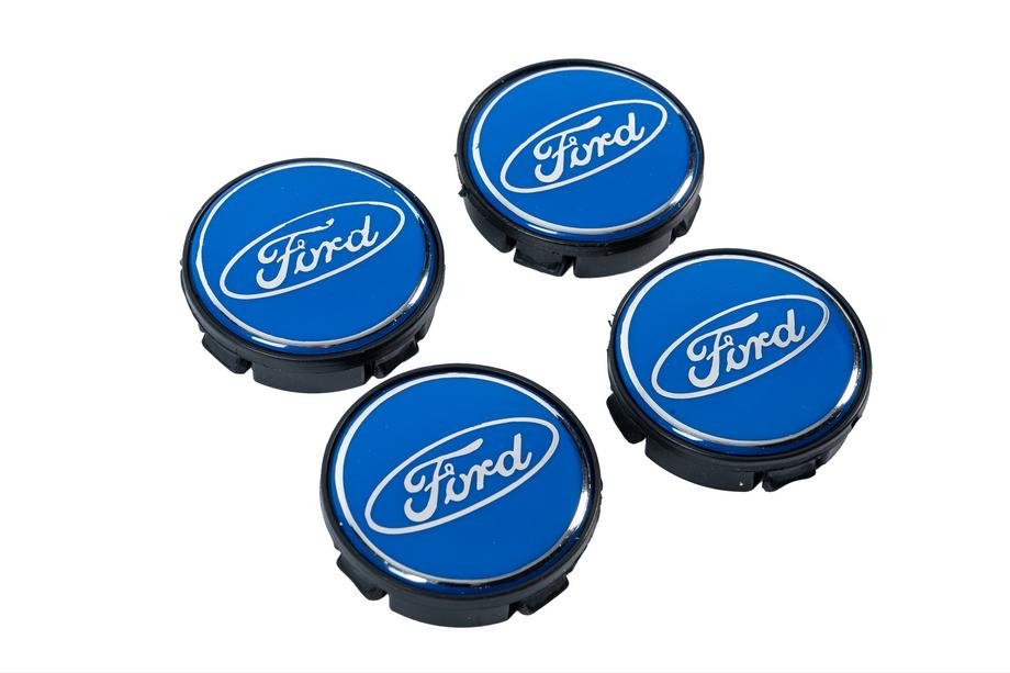 Ford Колпачки на диски 59/55 мм, синие (4 шт.) Фото 3
