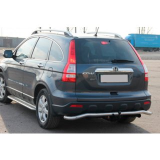 Задняя дуга AK008 (нержавейка) Honda CRV 2007-2011 гг. фото 2