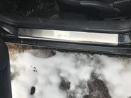 Volkswagen Golf 4 1997-2006 гг. Накладки на пороги Nataniko (4 шт., нержавейка) Стандарт – лента Lohmann, 0.5мм фото 5