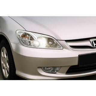 Хромированные Накладки на Фары (2 шт, пластик) Honda Civic Sedan VII 2001-2006 гг. фото 1