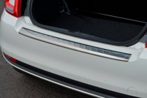 Fiat 500/500L 2013-2022 гг. Накладка на задний бампер 3D/Cabrio (OmsaLine, нержавейка) фото 2
