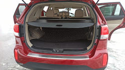 Kia Sorento II XM 2009-2014 гг. Накладка на задний бампер с загибом Nataniko (нержавейка) 2013-2015 фото 2