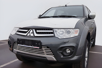 Mitsubishi Pajero Sport 2008-2015 гг. Защита передней решетки радиатора фото 1