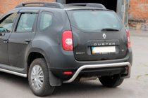 Renault Duster 2008–2017 гг. Задняя дуга скоба (нержавейка) фото 3