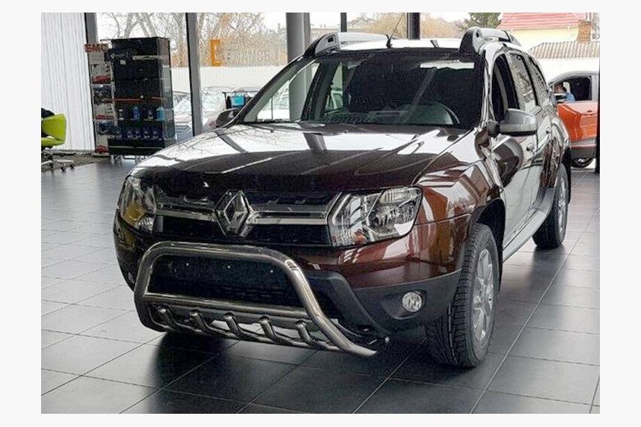 Dacia Duster 2008-2018 гг. Защита переднего бампера без надписи WT003 (нержавейка) Фото 7