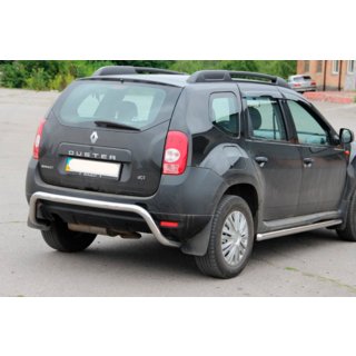 Задняя дуга скоба (нержавейка) Dacia Duster 2008-2018 гг. фото 1