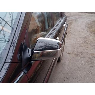 Окантовка зеркал и верхняя накладка (пластик) Kia Sportage 2004-2010 гг. фото 1