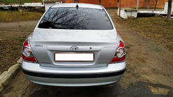 Hyundai Elantra (XD) 2000-2011 гг. Хром Накладки на Задние Фонари (2 шт, пластик) фото 1
