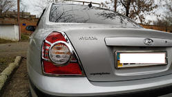 Hyundai Elantra (XD) 2000-2011 гг. Хром Накладки на Задние Фонари (2 шт, пластик) фото 4