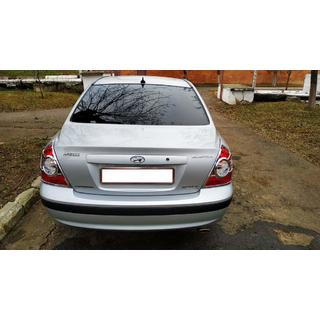 Хром Накладки на Задние Фонари (2 шт, пластик) Hyundai Elantra (XD) 2000-2011 гг. фото 1